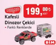 MOLMO TOYS OYUNCAK KAFESLİ DİNOZOR ÇEKİCİ